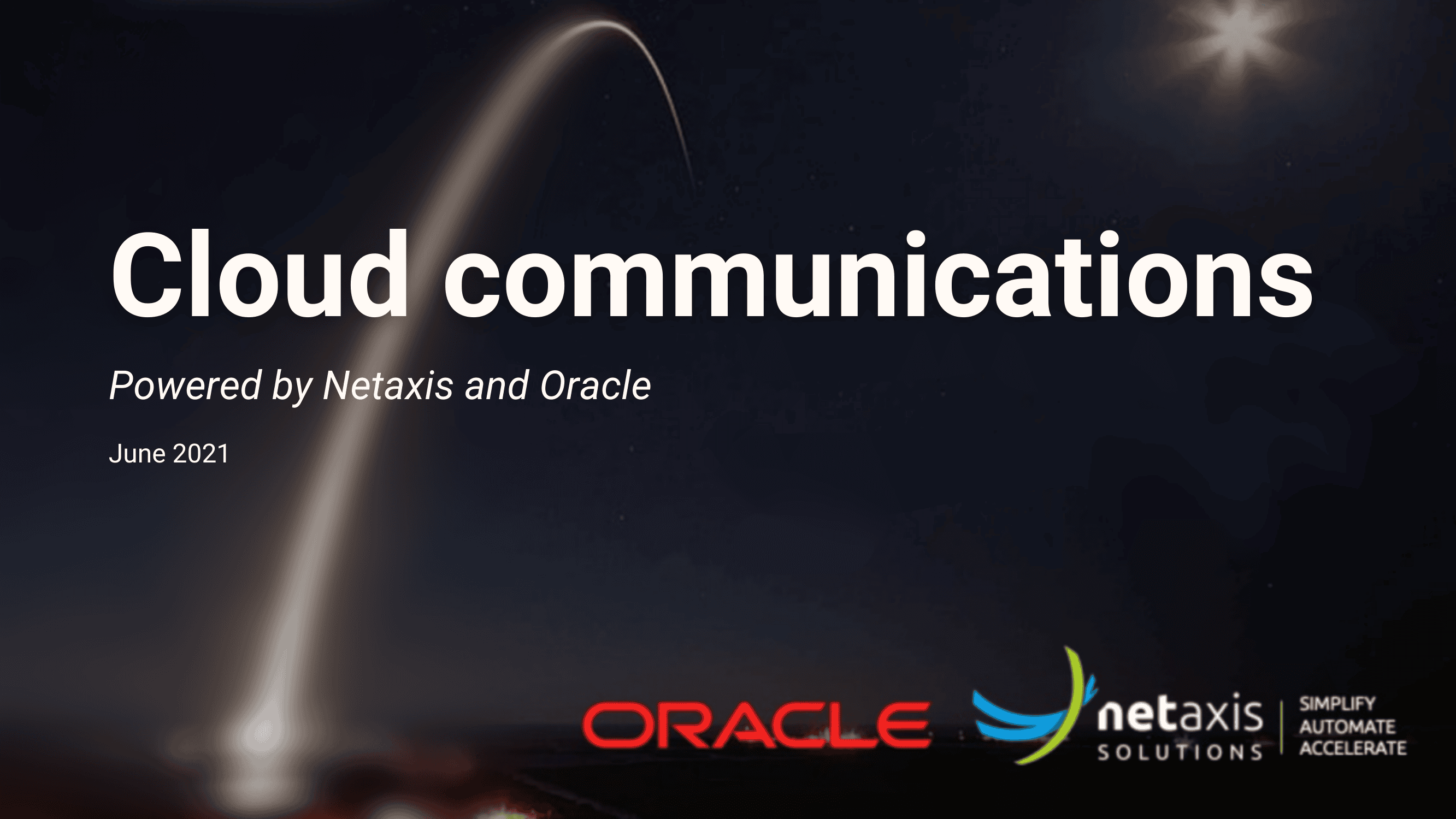 Cloud Communications powered by Netaxis and Oracle