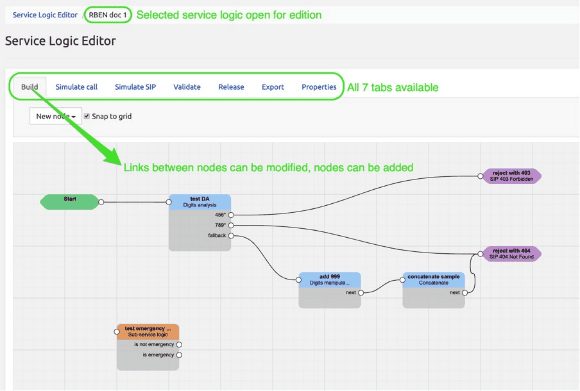 Service Logic Editor